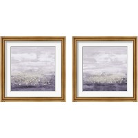 Framed 'Amethyst Glitter 2 Piece Framed Art Print Set' border=