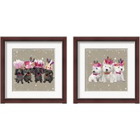 Framed 'Fancypants Wacky Dogs 2 Piece Framed Art Print Set' border=