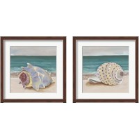 Framed 'She Sells Seashells 2 Piece Framed Art Print Set' border=
