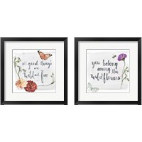 Framed 'Summer Free 2 Piece Framed Art Print Set' border=