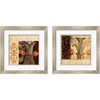 Framed 'Antique French Manuscript  2 Piece Framed Art Print Set' border=