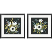 Framed 'Anemone Posy 2 Piece Framed Art Print Set' border=