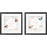 Framed 'Spring Awakening 2 Piece Framed Art Print Set' border=