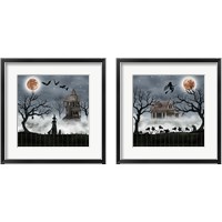 Framed 'Harvest Moon 2 Piece Framed Art Print Set' border=