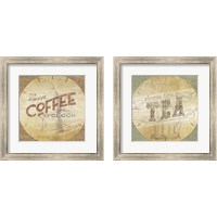 Framed 'Beverage O'Clock 2 Piece Framed Art Print Set' border=