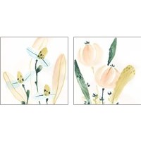 Framed 'Garden Essence 2 Piece Art Print Set' border=