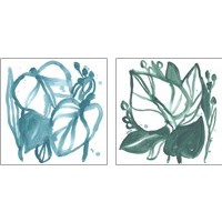 Framed 'Boho Tropicals  2 Piece Art Print Set' border=