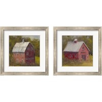 Framed 'Country Road 2 Piece Framed Art Print Set' border=