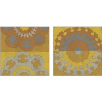 Framed 'Suzani Shift  2 Piece Art Print Set' border=