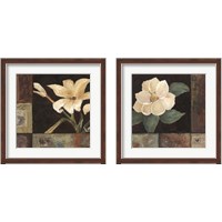 Framed 'Magnolia Breeze 2 Piece Framed Art Print Set' border=