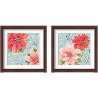 Framed 'Country Poinsettias 2 Piece Framed Art Print Set' border=