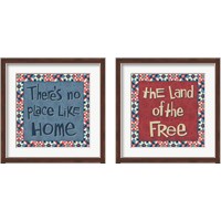 Framed 'American Country 2 Piece Framed Art Print Set' border=