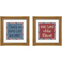 Framed 'American Country 2 Piece Framed Art Print Set' border=