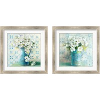 Framed 'May Blossoms 2 Piece Framed Art Print Set' border=