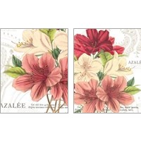 Framed 'Azalee Jardin 2 Piece Art Print Set' border=