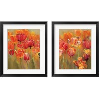 Framed 'Tulips in the Midst 2 Piece Framed Art Print Set' border=