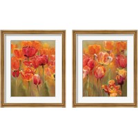 Framed 'Tulips in the Midst 2 Piece Framed Art Print Set' border=