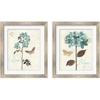 Framed 'Slated Blue 2 Piece Framed Art Print Set' border=