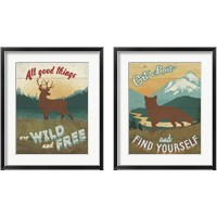 Framed 'Discover the Wild 2 Piece Framed Art Print Set' border=