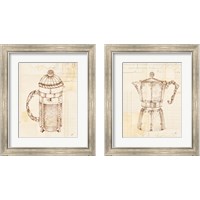 Framed 'Authentic Coffee 2 Piece Framed Art Print Set' border=