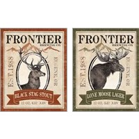 Framed 'Frontier Brewing 2 Piece Art Print Set' border=