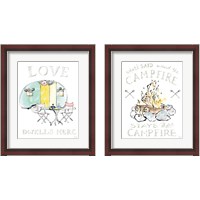 Framed 'Girlfriends Cabin 2 Piece Framed Art Print Set' border=