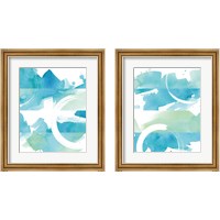 Framed 'Coastal Feel 2 Piece Framed Art Print Set' border=