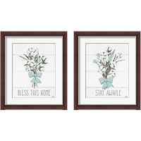 Framed 'Blessed  2 Piece Framed Art Print Set' border=