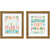 Framed 'Words of Paradise 2 Piece Framed Art Print Set' border=