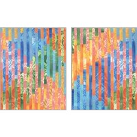 Framed 'Quilted Monoprints 2 Piece Art Print Set' border=