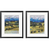 Framed 'Alpine Impression 2 Piece Framed Art Print Set' border=