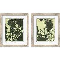 Framed 'Exotic Silhouette 2 Piece Framed Art Print Set' border=