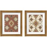 Framed 'Non-Embellished Native Design 2 Piece Framed Art Print Set' border=