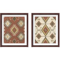 Framed 'Non-Embellished Native Design 2 Piece Framed Art Print Set' border=