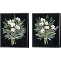 Framed 'Cut Paper Bouquet 2 Piece Canvas Print Set' border=