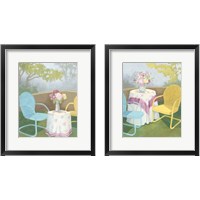 Framed 'Garden Conversation 2 Piece Framed Art Print Set' border=