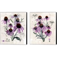 Framed 'Purple Wildflowers 2 Piece Canvas Print Set' border=