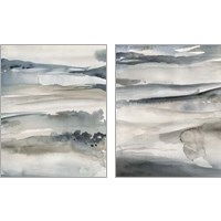 Framed 'Foggy Horizon 2 Piece Art Print Set' border=