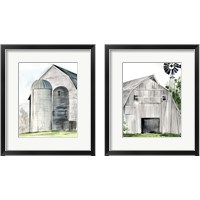 Framed 'Weathered Barn 2 Piece Framed Art Print Set' border=