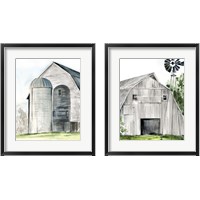 Framed 'Weathered Barn 2 Piece Framed Art Print Set' border=