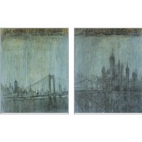 Framed 'Urban Fog 2 Piece Art Print Set' border=