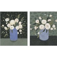 Framed 'Mason Jar Bouquet 2 Piece Art Print Set' border=