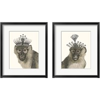 Framed 'Majestic Monkey 2 Piece Framed Art Print Set' border=