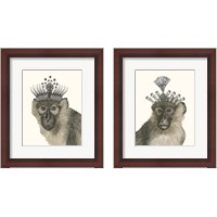 Framed 'Majestic Monkey 2 Piece Framed Art Print Set' border=