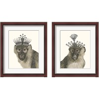 Framed 'Majestic Monkey 2 Piece Framed Art Print Set' border=