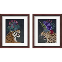 Framed 'Hot House Animals 2 Piece Framed Art Print Set' border=