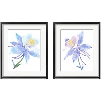 Framed 'Columbine Bloom 2 Piece Framed Art Print Set' border=