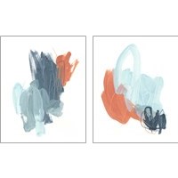 Framed 'Blaze  2 Piece Art Print Set' border=