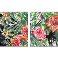 Framed 'Garden Fest 2 Piece Art Print Set' border=