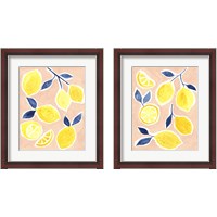 Framed 'Lemon Love 2 Piece Framed Art Print Set' border=